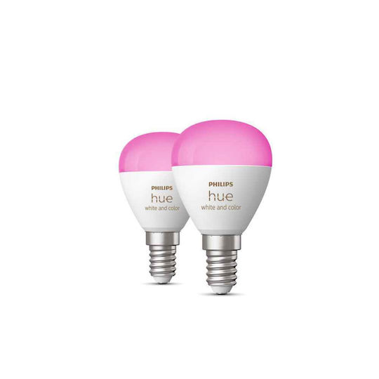 Philips Smart Lampen Huewca LED 5.1W für Fassung E14 RGBW 2Stück