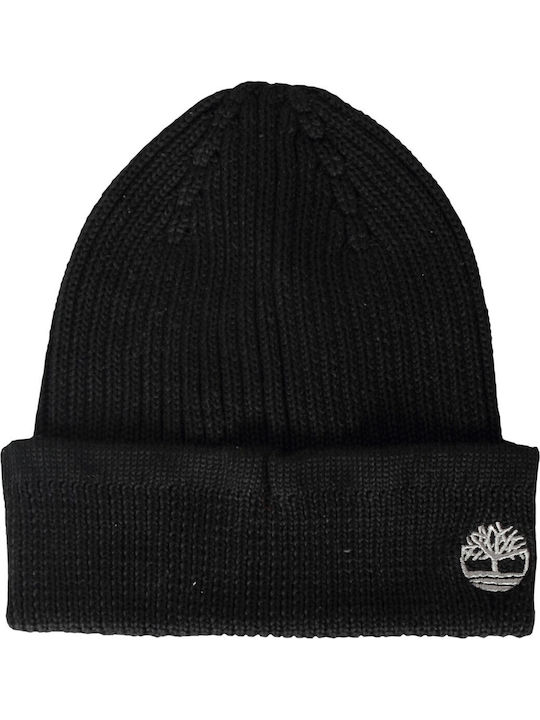 Beanie Unisex Beanie mit Rippstrick in Schwarz Farbe