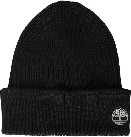 Beanie Unisex Beanie mit Rippstrick in Schwarz Farbe