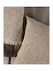 Rythmos Rachel Armchair Throw Two Sides Chenille 180x160cm Dark Beige