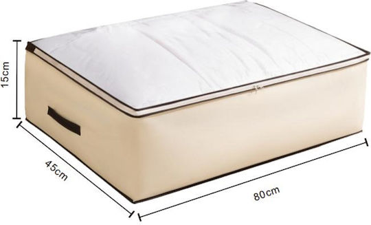 Tpster Fabric Storage Case For Clothes in Beige Color 80x45x15cm 1pcs
