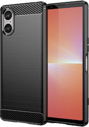 Techsuit Carbon Back Cover Σιλικόνης Μαύρο (Xperia 5 V)