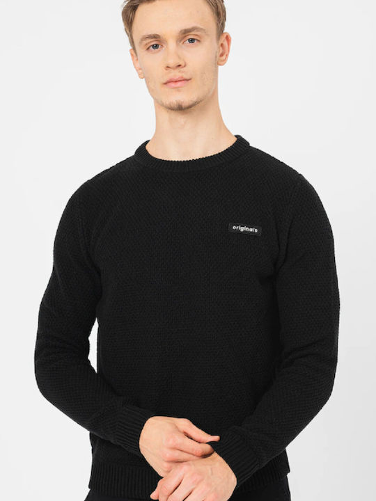 Jack & Jones Men's Long Sleeve Sweater Black