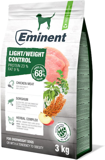 Eminent 3kg Dry Food for Dogs Diet with Poultry and Rice