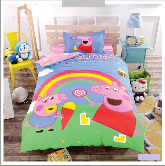 Mc Decor Подредба Детско покривало Единично с калъфка за възглавница ''''Multi'''' 160x240cm