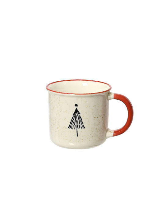 Kaemingk Weihnachtliche Becher Porzellan Weiß W...