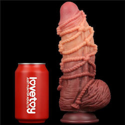 Lovetoy Ρεαλιστικό Dildo με Όρχεις και Βεντούζα Καφέ 24cm Lovetoy Ρεαλιστικό Dildo με Όρχεις και Βεντούζα Καφέ 24cm