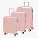 Bartuggi Valize de Călătorie Dure Roz cu 4 roți Set 3buc