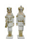 Zaros Nutcracker de Crăciun Alb 2buc