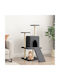 vidaXL Scratching Post Cat Trees Gray 3 levels 78.5x60x110cm