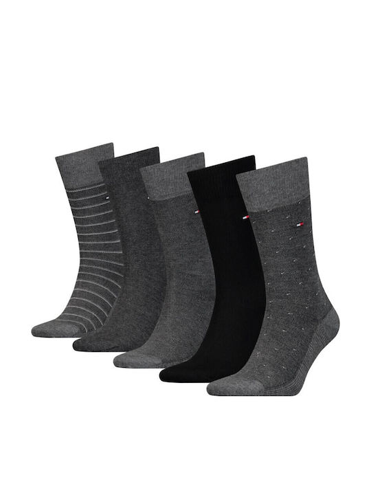 Tommy Hilfiger Birdeye Ανδρικές Κάλτσες Γκρι 5Pack