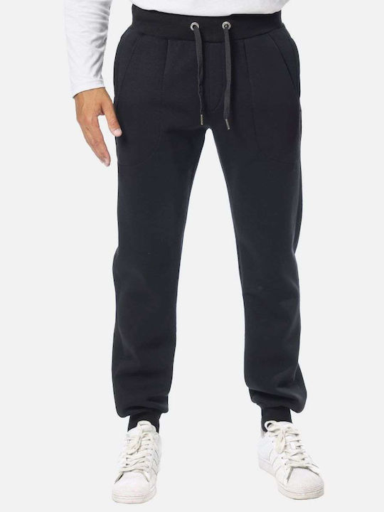 Paco & Co Men's Sweatpants with Rubber Black