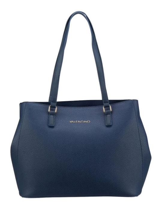 Valentino Bags Superman Γυναικεία Τσάντα Shopper Ώμου Μπλε