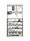 Muvu Home Floor Garment Rack made of Metal Black 80x25x154cm