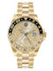 Philipp Plein Hyper Men's Watch 44mm Battery With Gold Metal Bracelet