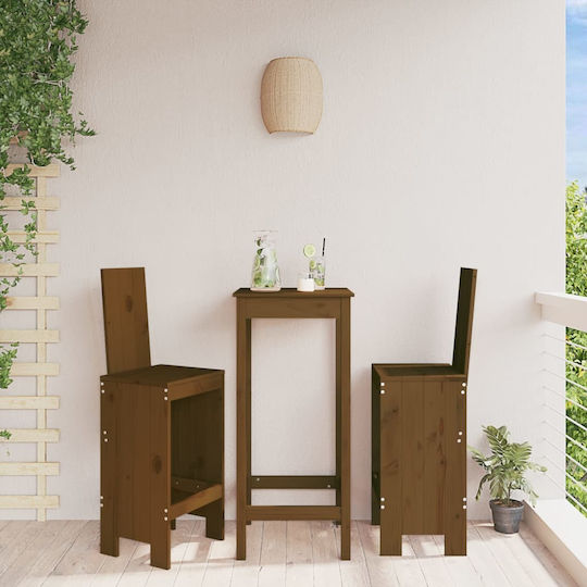Hölzernes Gartenhocker für Bar im Außenbereich Mittele 2Stücke 40x42x120cm