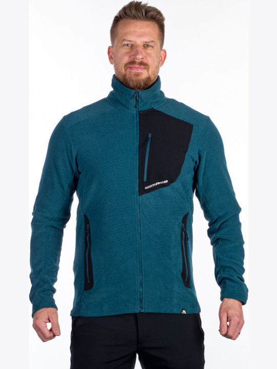 Northfinder Ανδρική Ζακέτα Fleece Μπλε