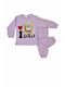 Supermini Set Top & Bottom Kids Cotton Pyjamas Lilac