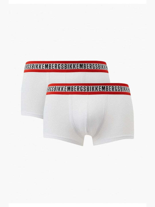 Bikkembergs Men's Boxers White 2Pack