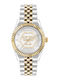 Philipp Plein Street Couture Γυναικείο Ρολόι 38mm Μπαταρίας με Ασημί Μεταλλικό Μπρασελέ