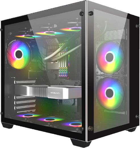 Vengeance Viper-V2 Desktop PC Gaming (Ryzen 5-5500/16GB DDR4/512GB SSD/Radeon RX 6600/Fără Sistem De Operare)
