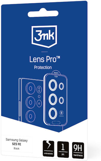 3MK Lens Protection Pro Black Закалено стъкло Черен (Galaxy S23)