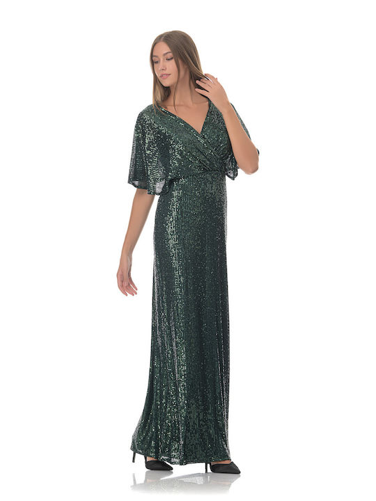 Farmaki Maxi Evening Dress Green