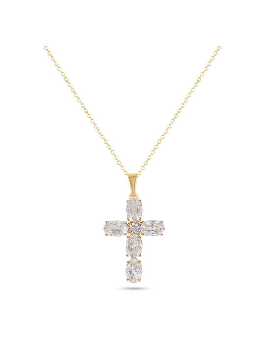 Vitopoulos Damen Gold Kreuz 14K