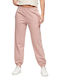 Women's Fabric Trousers Boyfriend Fit Pink