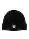 Beanie Unisex Σκούφος Πλεκτός σε Μαύρο χρώμα