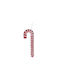 Candy Stick Ornament De Brad Baston Din Plastic Roșu 19x52cm Cu Sclipici