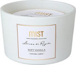 Christmas Glass White Candle 11x11cm Soft Vanilla