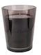 Christmas Glass Black Candle 16x12.8cm