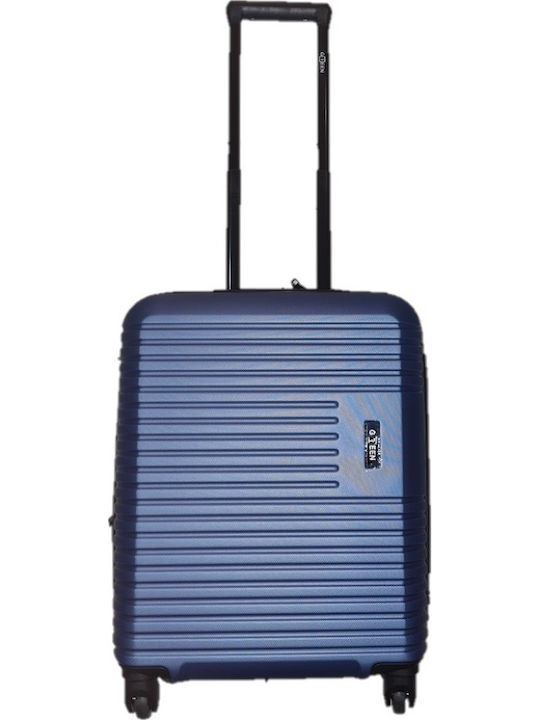 Rain Reisekoffer Hart Blau mit 4 Räder Höhe 55cm