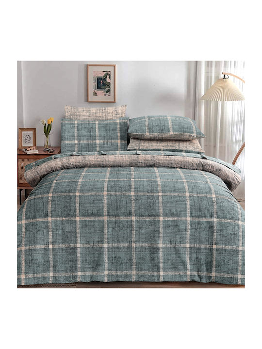 Casa Colori Duvet Cover Cotton Queen 220x240 Olive
