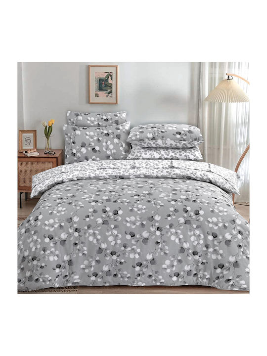Casa Colori Duvet Cover Cotton Double 200x240 G...