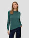 S.Oliver Women's Long Sleeve Sweater Green