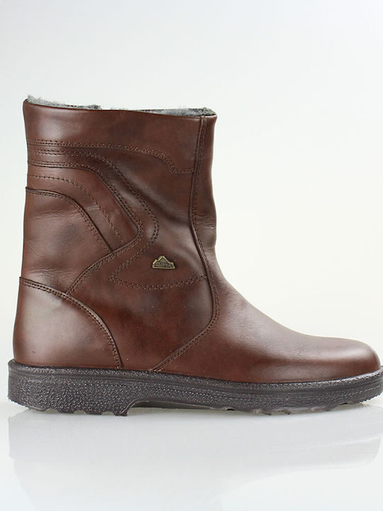 Boxer Men's Leather Boots Brown