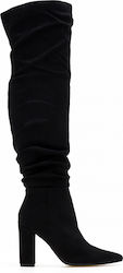 The Fashion Project Suede Over the Knee Women's Boots Black