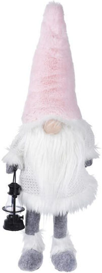 Beleuchtet Weihnachtliche Stoff Figur Zwerge Rosa Höhe 84cm