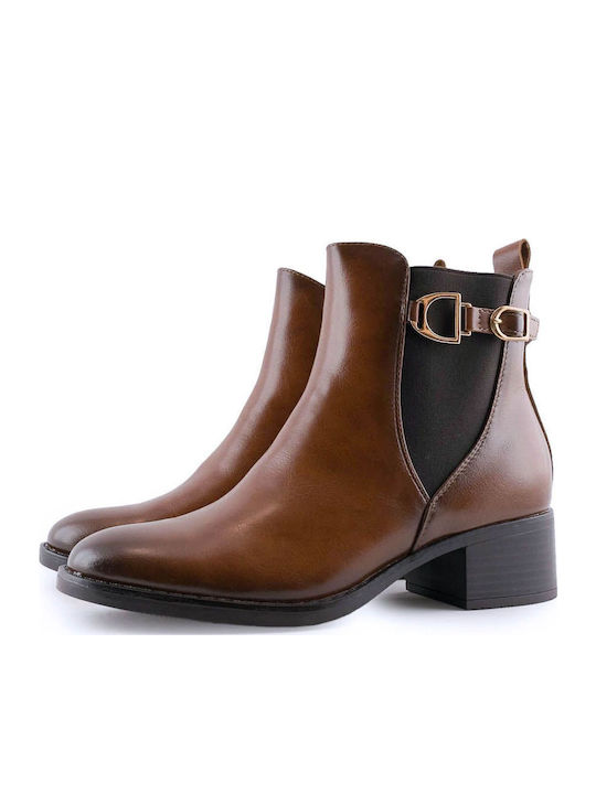Stiefeletten Damen Tabac Braun