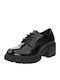 Women's Synthetic Leather Oxford Shoes Black