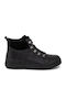 Leather Women's Ankle Boots Black