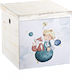 Novaker Baptism Cloth Box Little Prince Made of Wood 35x35x35cm