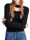 Attrattivo Women's Long Sleeve Pullover Black