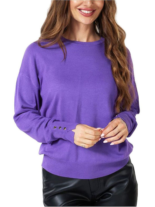 Esqualo Women's Long Sleeve Sweater Lilacc