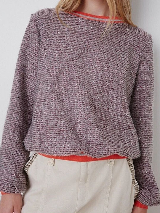 Women's Long Sleeve Sweater Burgundy