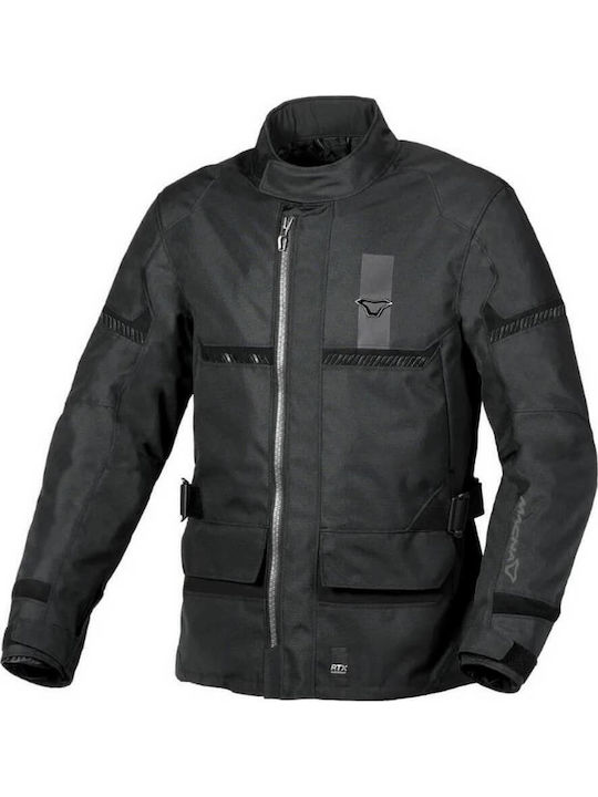Men's Motorcycle Jacket 4 Seasons Waterproof Black