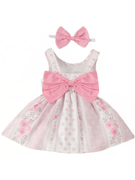 TakTakBaby Kids Dress Set with Accessories Sleeveless Pink