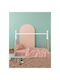 Palamaiki Baby Sheets Set Crib Flannel Fitted Pink 75x140cm